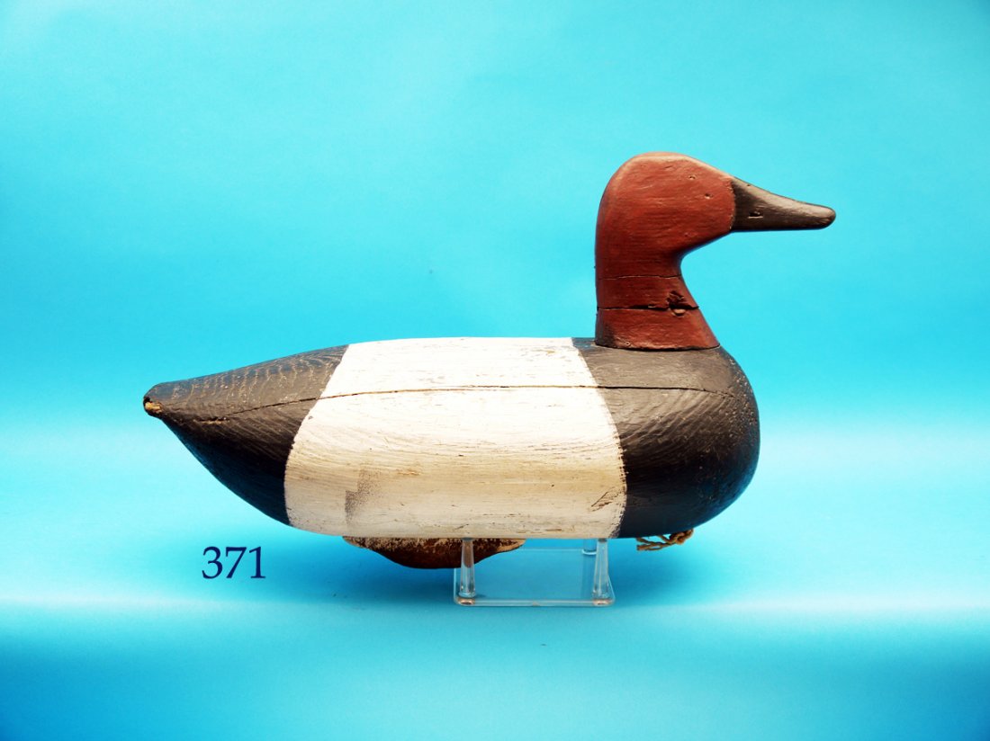 CANVASBACK DRAKE BATTERY DECOY by Humphrey Leward, (1 of 1)
