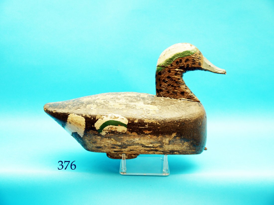 WIDGEON DRAKE BATTERY DECOY by Wallace O’Neil, Sr., (1 of 1)