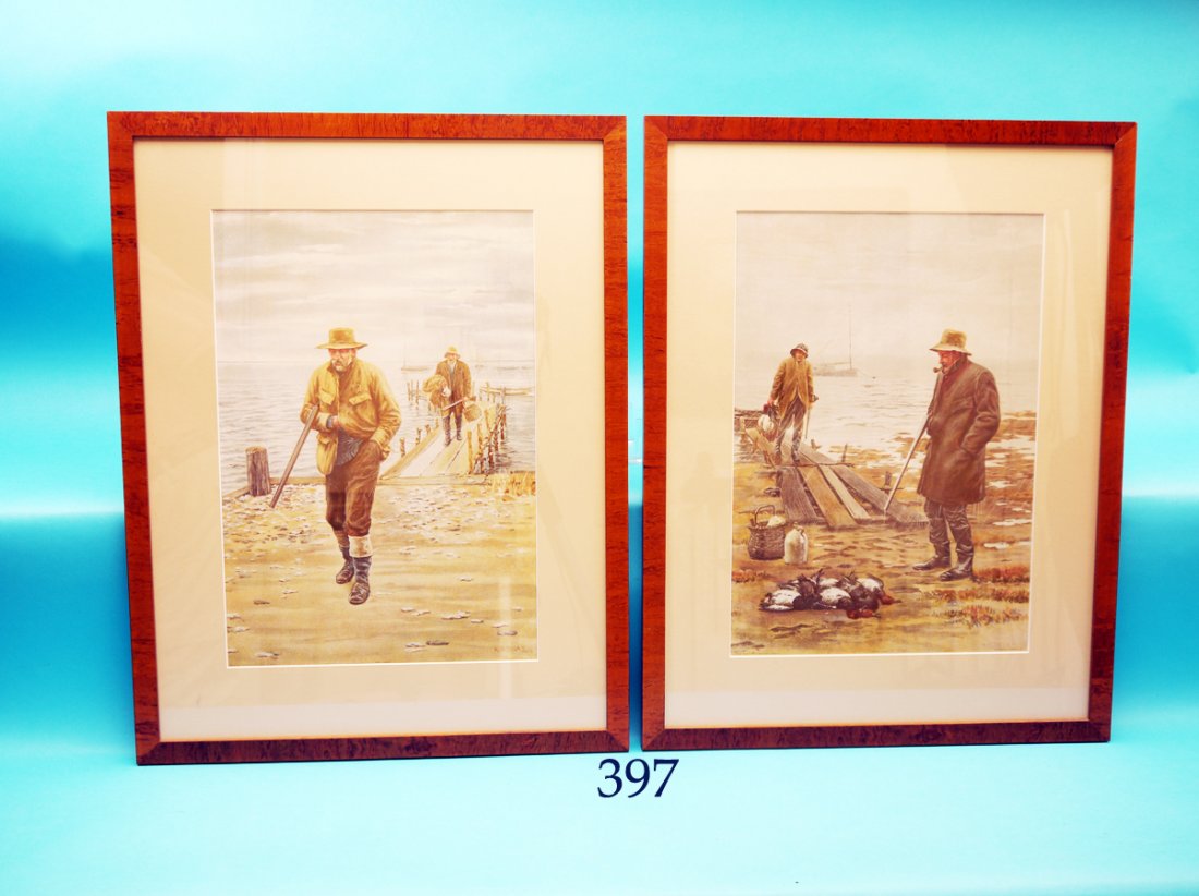 PAIR OF LITHOGRAPHS by A.B. Frost titled “Good Luck” (1 of 1)