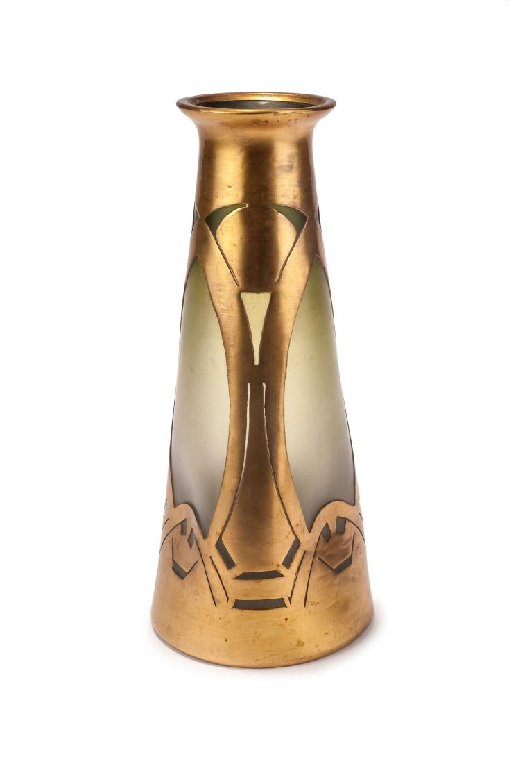 Copper-plated vase, c1900 (1 of 4)