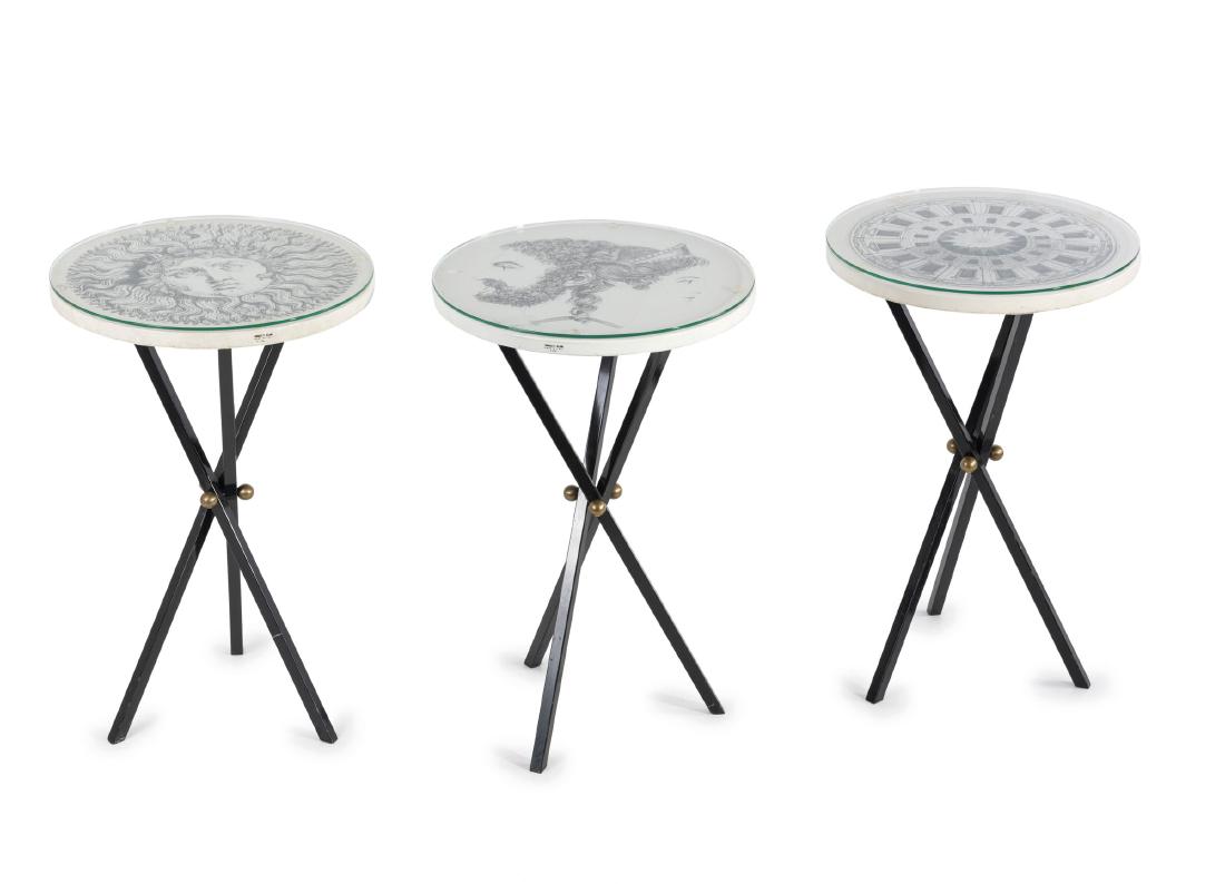 Three small side tables 'Re sole', 'Giano Bifronte' and (1 of 7)