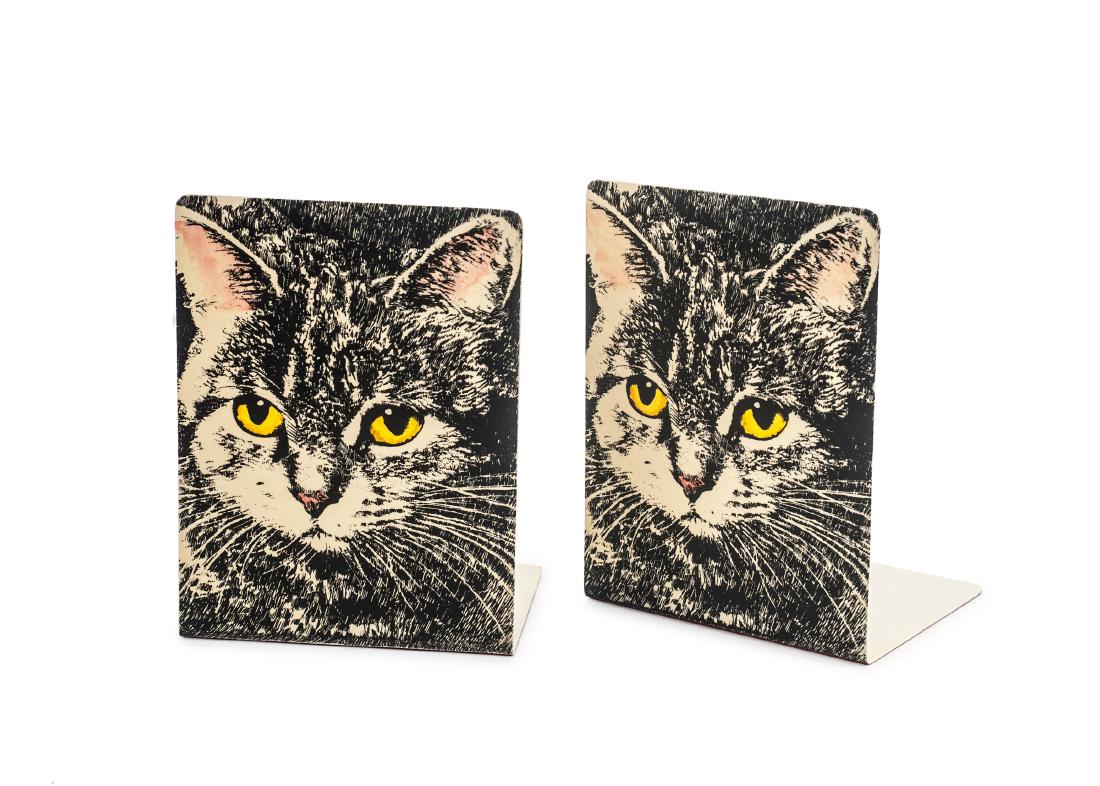 Pair of 'Gatto' bookends, 1960s (1 of 1)