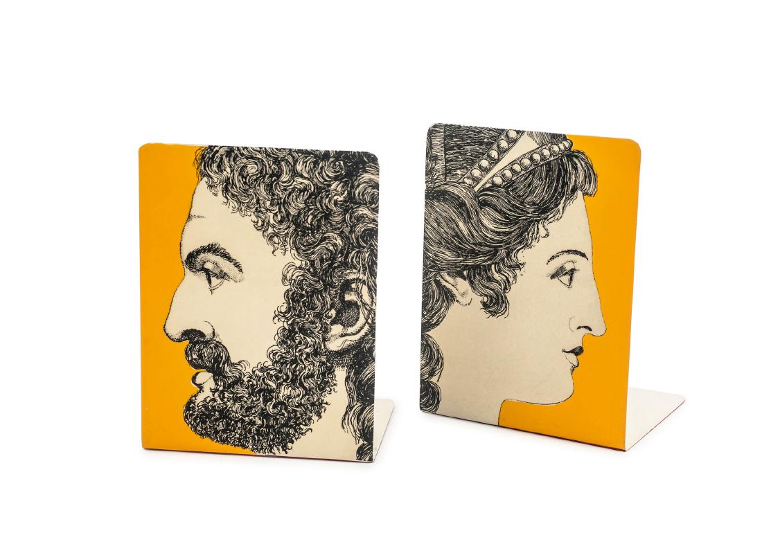 Two 'Giano Bifronte' bookends, 1960s (1 of 1)