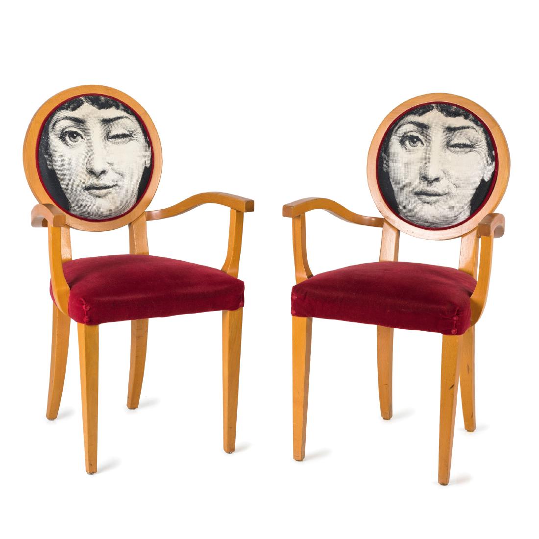 Two 'Tema e Variazioni' armchairs, 1990s (1 of 8)
