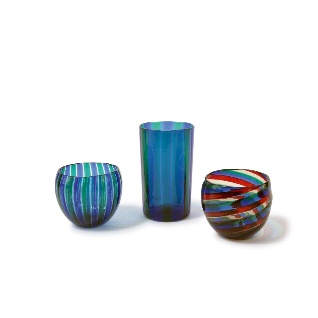 Three 'A canne' vases, 1960s (1 of 4)