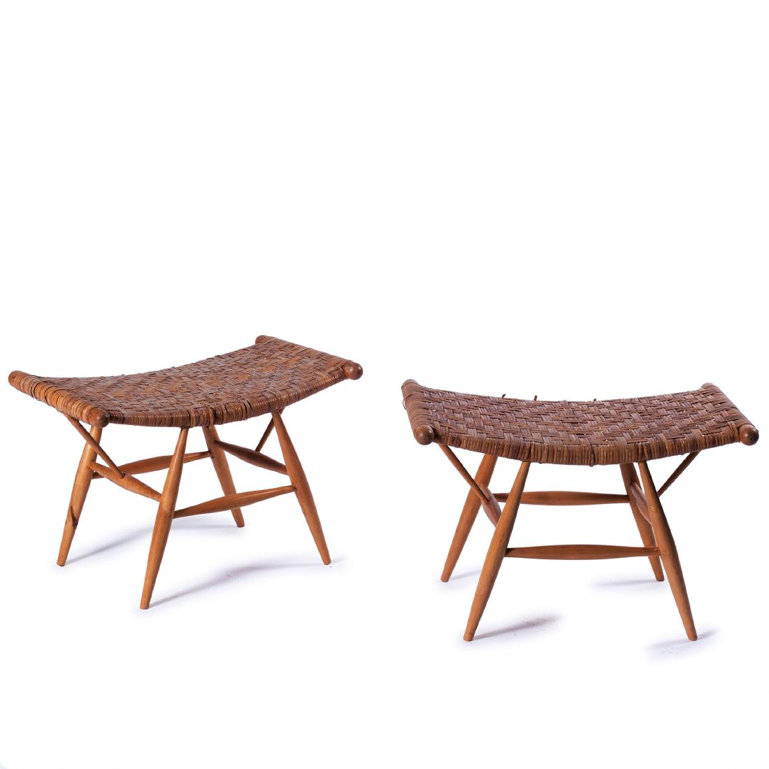 Two 'Villa Rauma Repola' stools, c1955 (1 of 4)