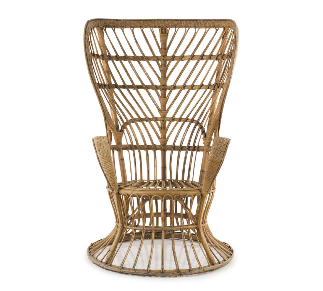Wicker chair, c1950 (1 of 8)