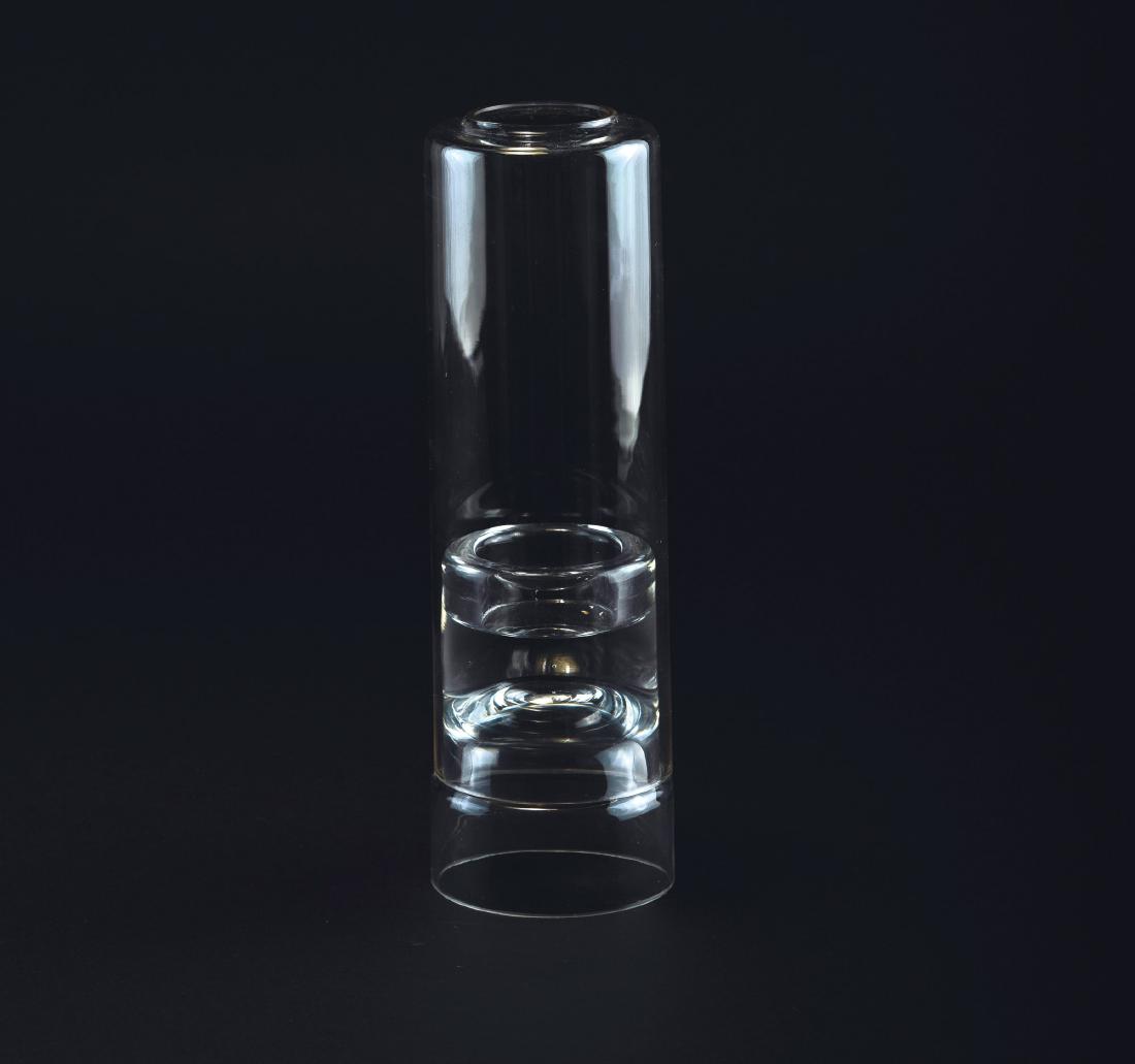 Lantern, 1957: Egon Eiermann, H. 22.5 cm. Made by Richard SÃ¼ssmuth, Immenhausen. Clear glass.