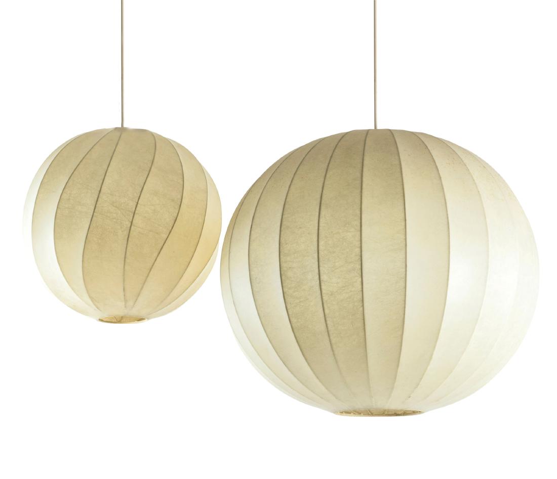 Two 'Cocoon' ceiling lights, c. 1960 (1 of 4)