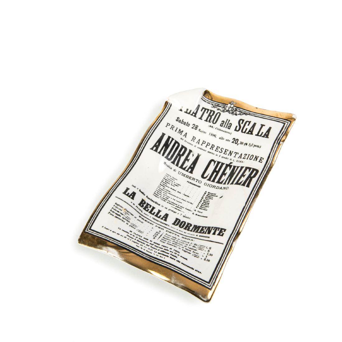 'Teatro alla Scala: Andrea ChÃ©nier' ashtray, c. 1955 (1 of 3)