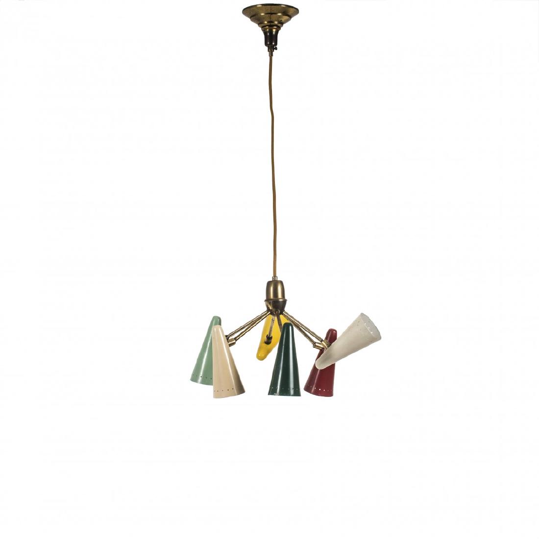 Stilux, Milan (attributed), Ceiling light, c. 1954 (1 of 4)