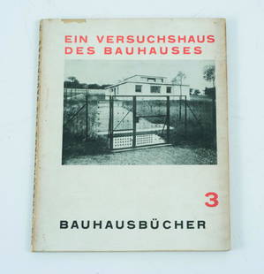 Adolf Meyer (Publ.), Bauhausbuecher 3.: Adolf Meyer (Publ.), Bauhausbuecher 3., Adolf Meyer (publ.), Ein Versuchshaus des Bauhauses, from Bauhausbuecher 3, Albert Langen Verlag, Munich, 1925. Printed at Dietsch & Brueckner, Weimar.