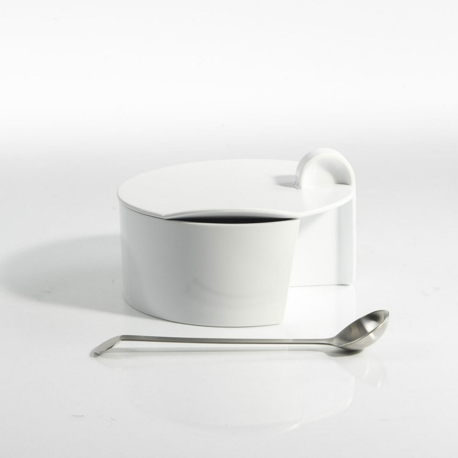 Enzo Mari, 'Java' container with spoon, 1969/70 (1 of 3)
