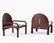 Gae Aulenti, Two '54 L' armchairs, 1976 - 2