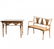 J. & J. Kohn, Wsetin, Bench and table, c. 1900