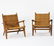 Hans J. Wegner, Two 'CH 27' armchairs, 1949