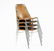 Charlotte Perriand (attributed), Four stacking chairs, - 2