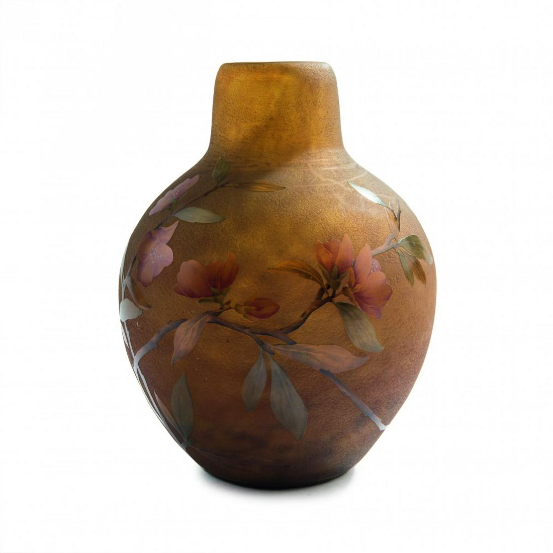 Daum Freres, Nancy, Vase 'Cognassier du Japon', 1910-15 (1 of 5)