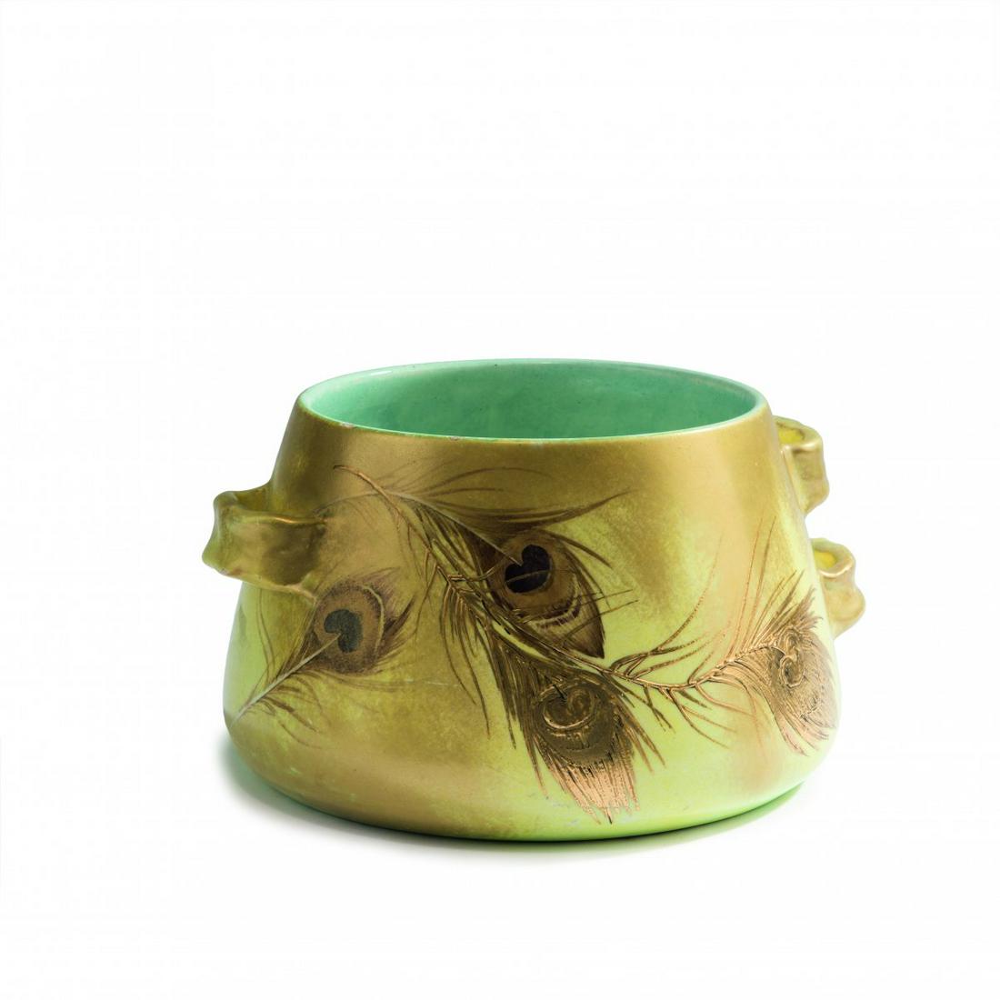 ClÃ©ment Massier, Golfe-Juan, Cachepot 'Plumes de (1 of 5)