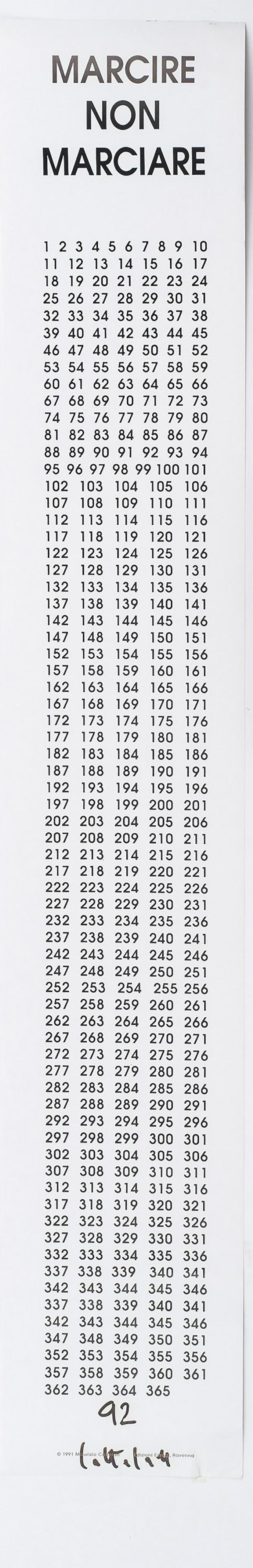 Maurizio Cattelan, 'Marcire non Marciare', 1991/92 (1 of 1)