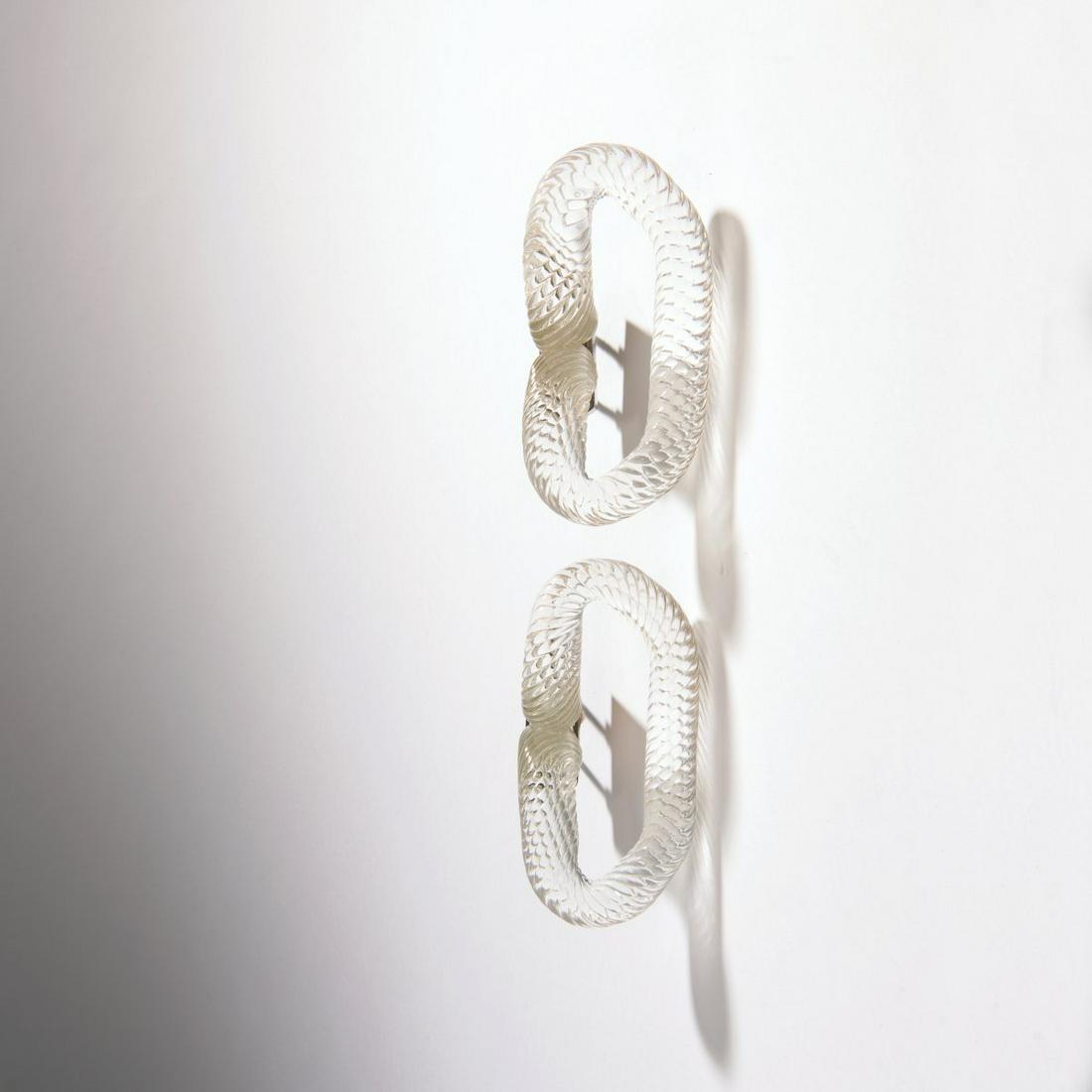 Murano , 2 door handles, 1950s (1 of 2)