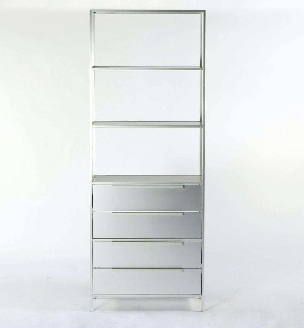 Bruno Fattorini, 'Minima' shelf, 1997: Bruno Fattorini, 'Minima' shelf, 1997, H. 194.5 x 73 x 31 cm. Made by MDF Italia, Milan. Rectangular metal and sheet metal., Gramigna, Repertorio 1950-2000, vol. 2, Milan 2003, p. 543.