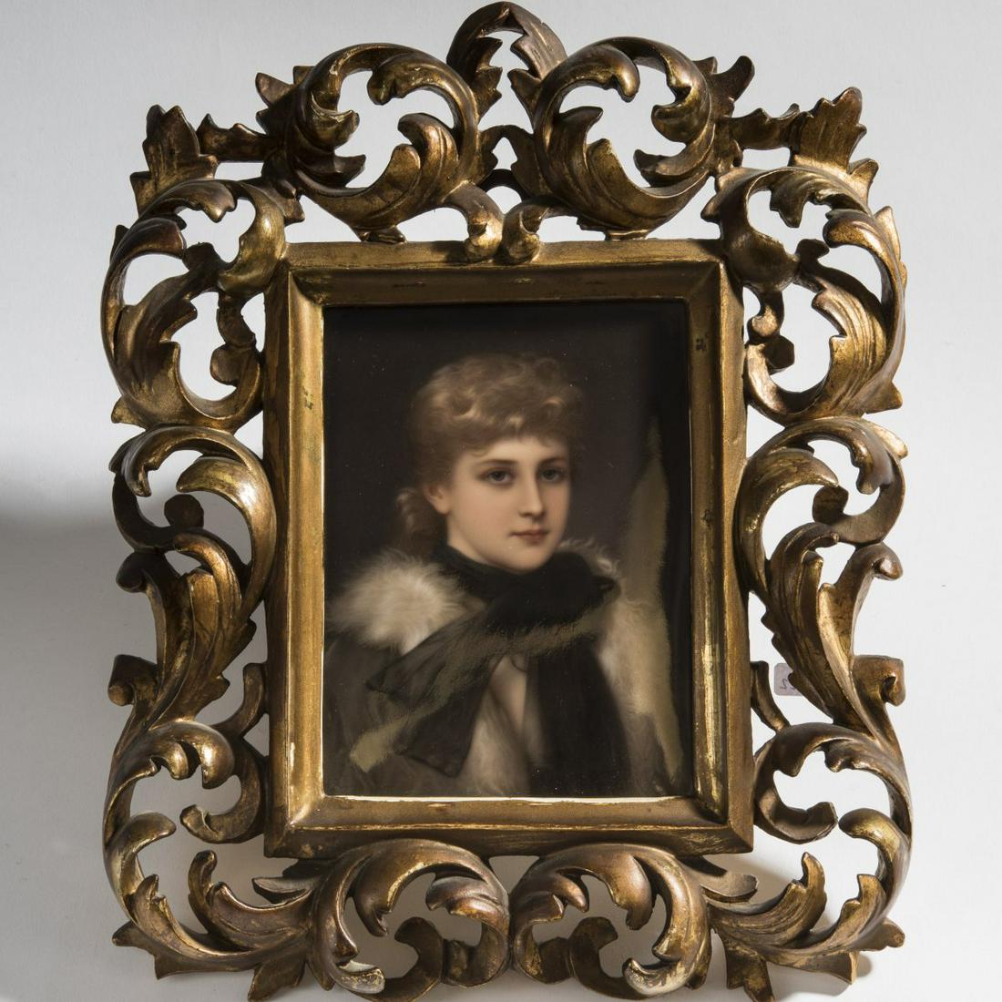 KPM Berlin, Woman's portrait, before 1870 (1 of 3)