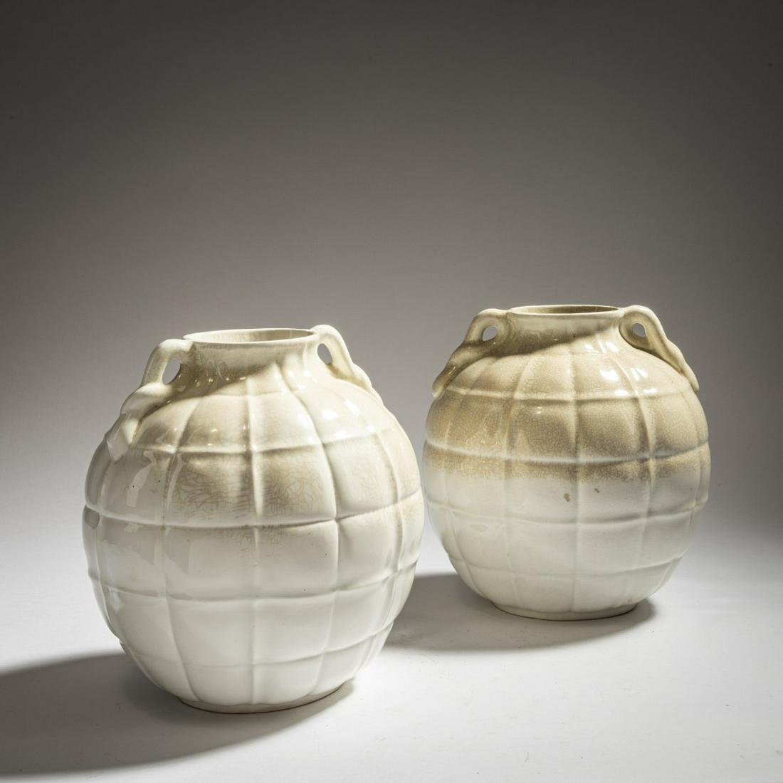 Richard Ginori, San Cristoforo, Two vases, 1920s (1 of 4)
