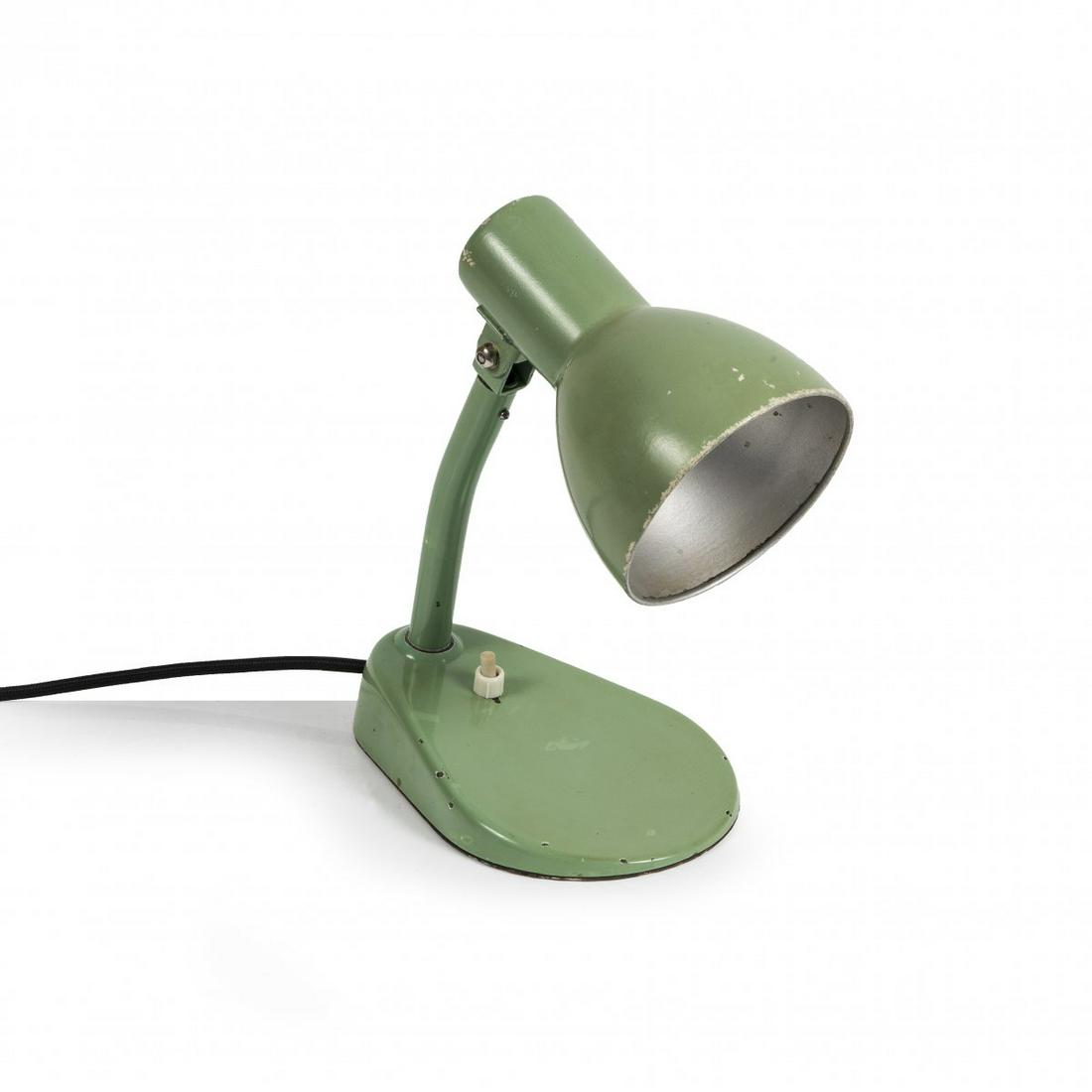 Marianne Brandt; Hin Bredendieck, Bedside table light: Marianne Brandt; Hin Bredendieck, Bedside table light 'No. 702', 1928/29, H. 25 cm, D. 10,8 cm. Made by Kandem - Körting & Mathiesen, Leipzig-Leutzsch. Sheet metal, tubular metal, cast metal