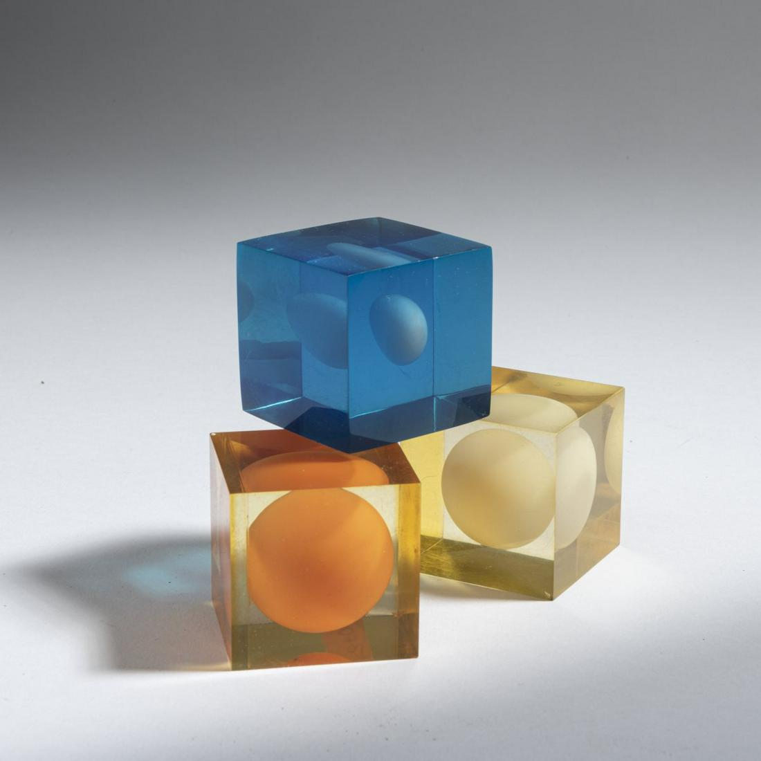 Enzo Mari, Set of three 'Cubes', c. 1960 (1 of 2)