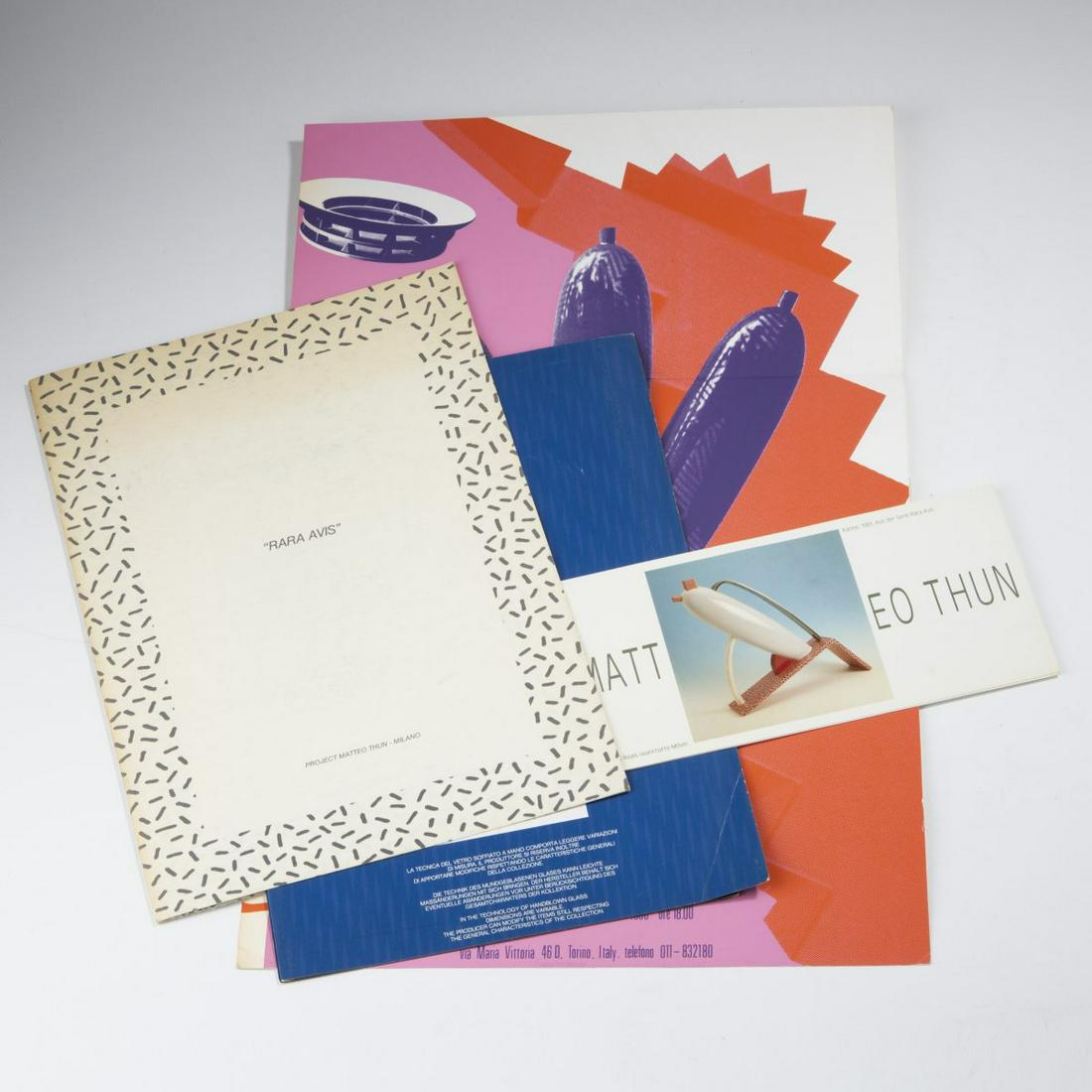 Matteo Thun, Set of two production catalogues, 1982/84 (1 of 5)