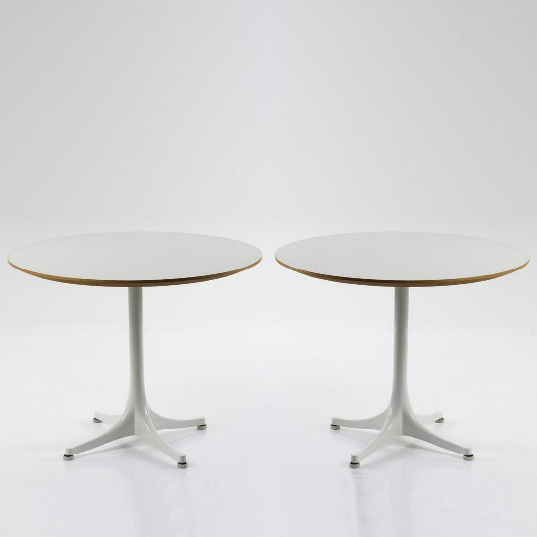 George Nelson, Set of two 'Pedestal 5453' sofa tables, (1 of 1)