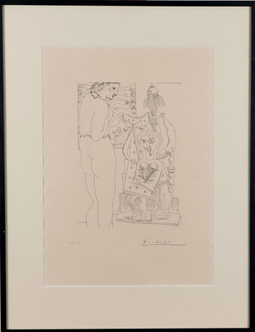 after Pablo Picasso , 'Modèle et sculpture (1 of 2)