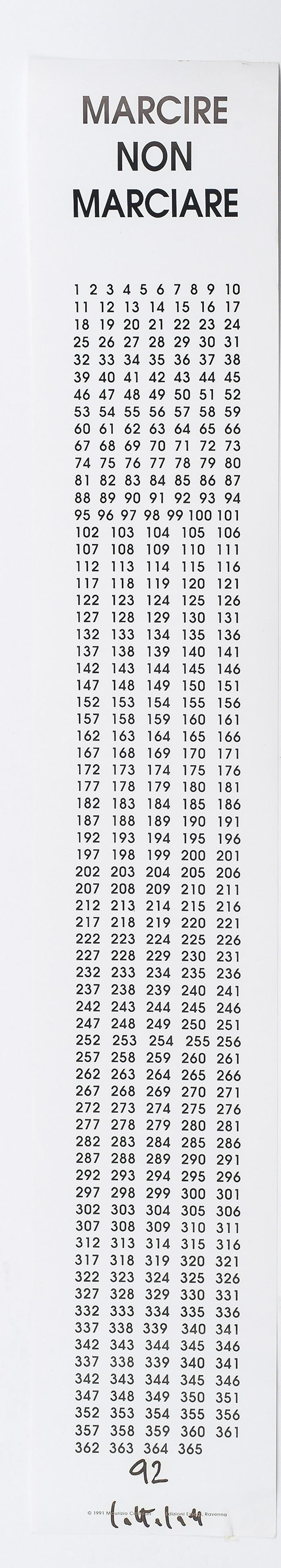 Maurizio Cattelan, 'Marcire non Marciare', 1991/92 (1 of 1)
