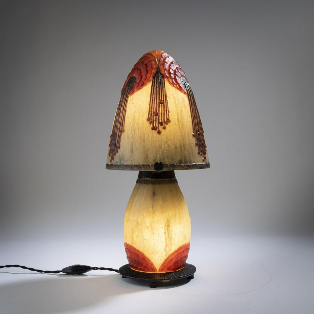 Gabriel Argy-Rousseau, 'Fruits tropicaux' table light, (1 of 7)