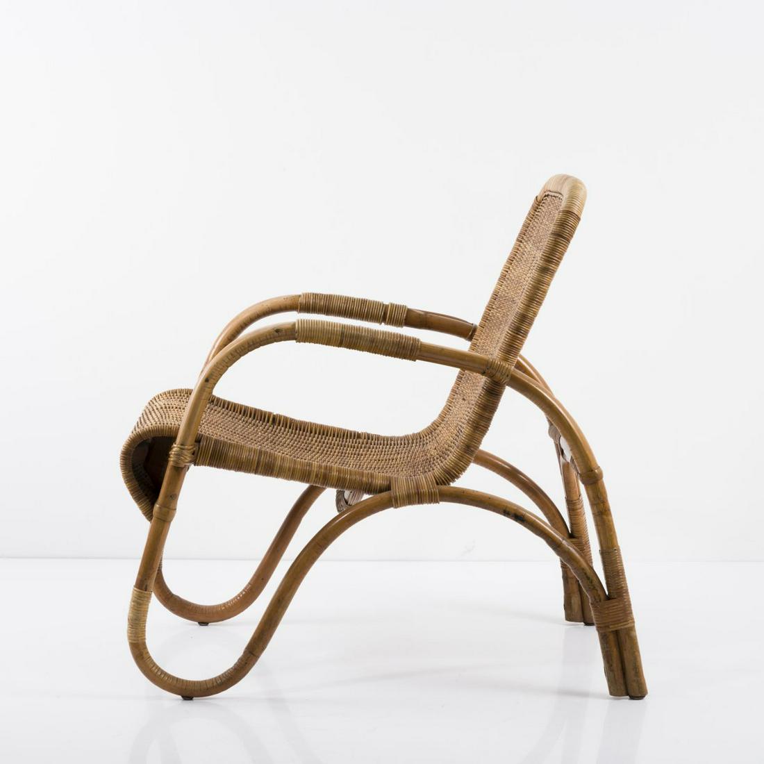 Erich Dieckmann (style), Wicker armchair, 1930s: Erich Dieckmann (style), Wicker armchair, 1930s, H. 77.5 x 58 x 79.5 cm. Bamboo cane, rattan weave.,