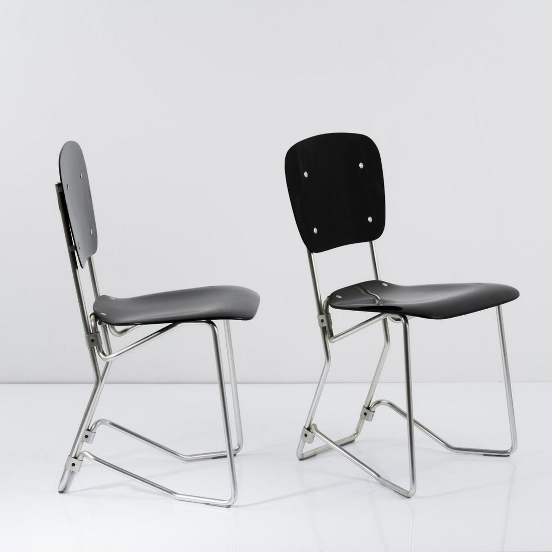 Armin Wirth, 2 'Aluflex' folding chairs, 1951 (1 of 9)