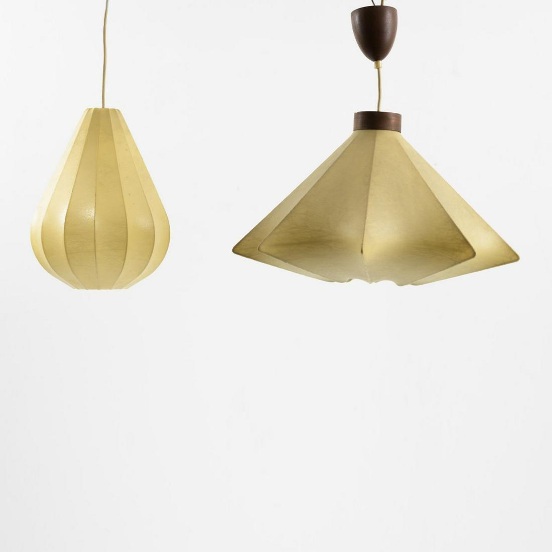 Italy, 2 'Cocoon' ceiling lights, c. 1960 (1 of 2)