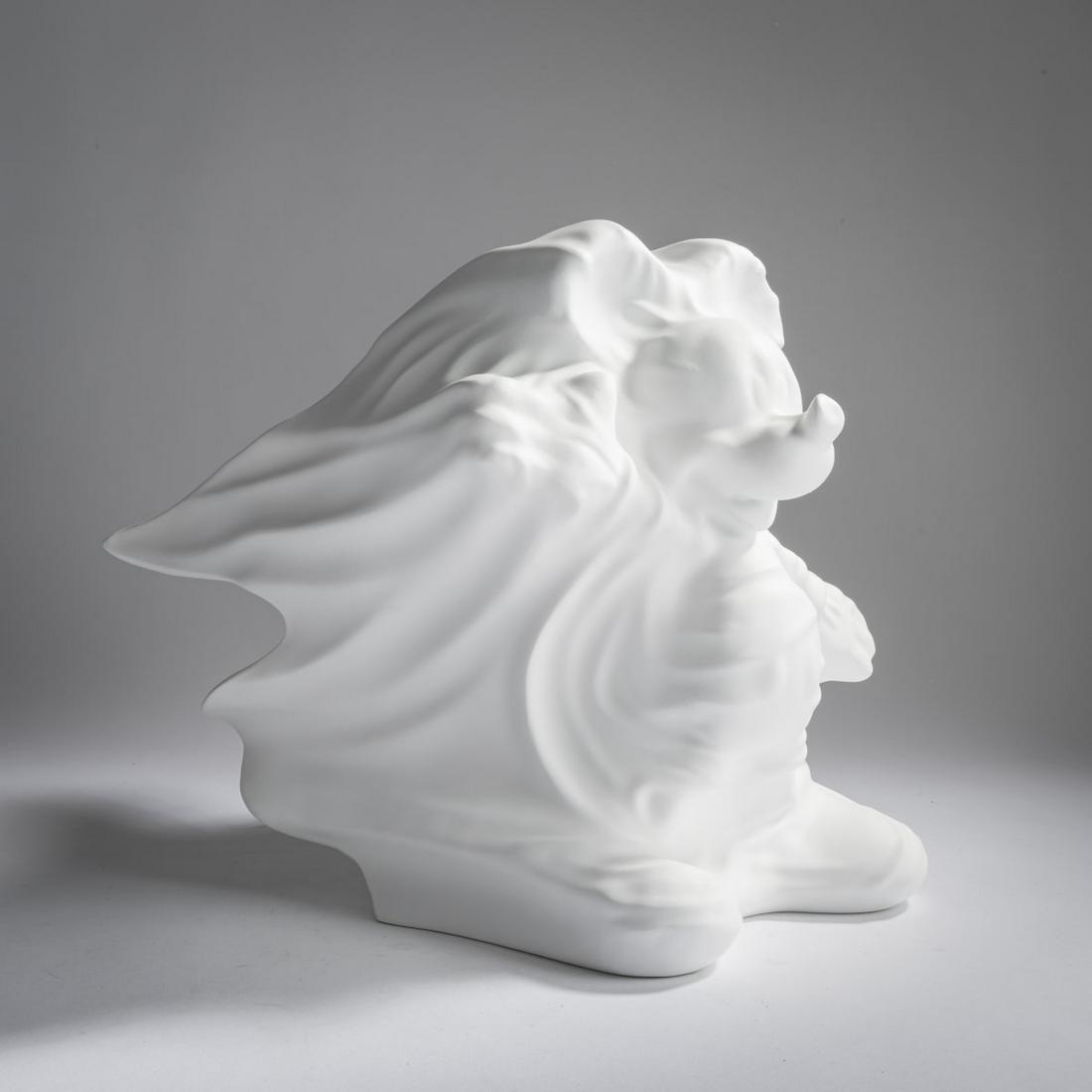 Daniel Arsham (1980 Cleveland, Ohio), 'Hollow Mickey: Daniel Arsham (1980 Cleveland, Ohio), 'Hollow Mickey (white)', 2019, Resin, cast (multiple). 30.5 x 31.5 x 30.8 cm. From an edition of 500 copies., Provenance: private collection, Denmark.