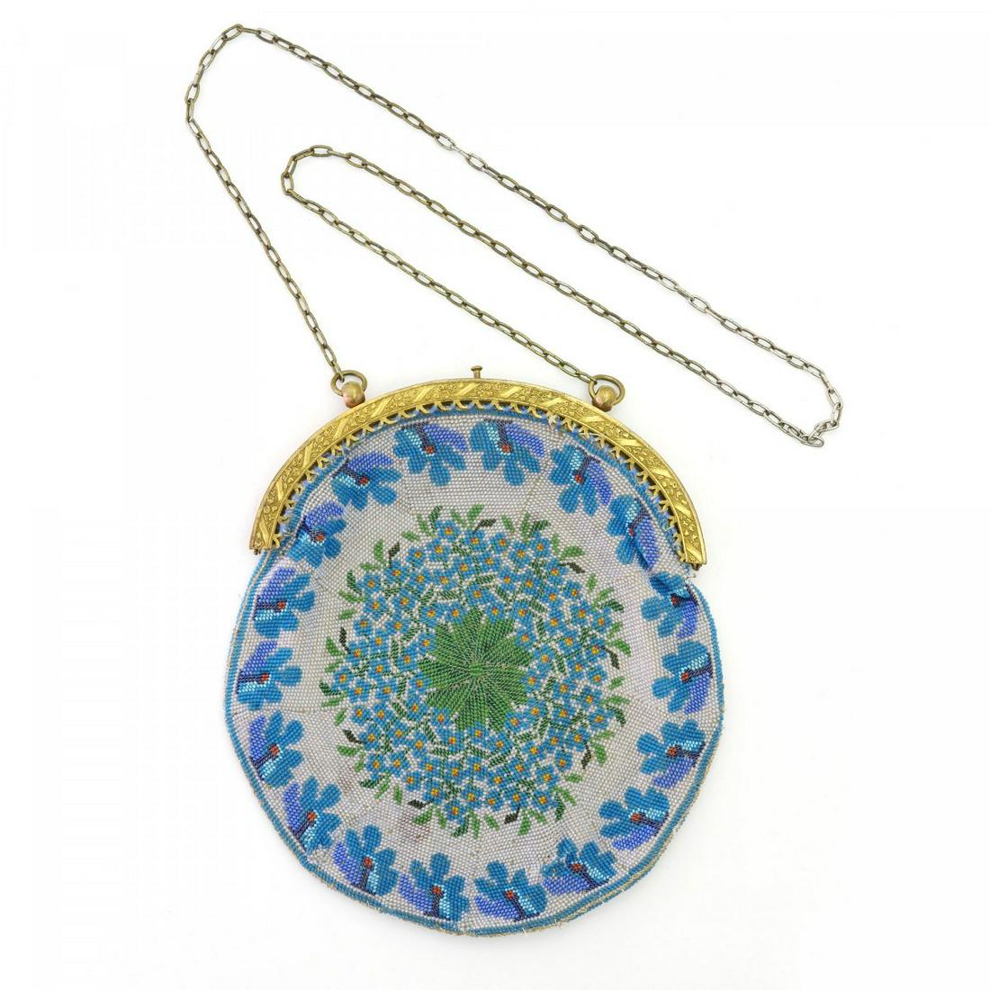 Bag with floral pattern, c. 1900 (1 of 2)