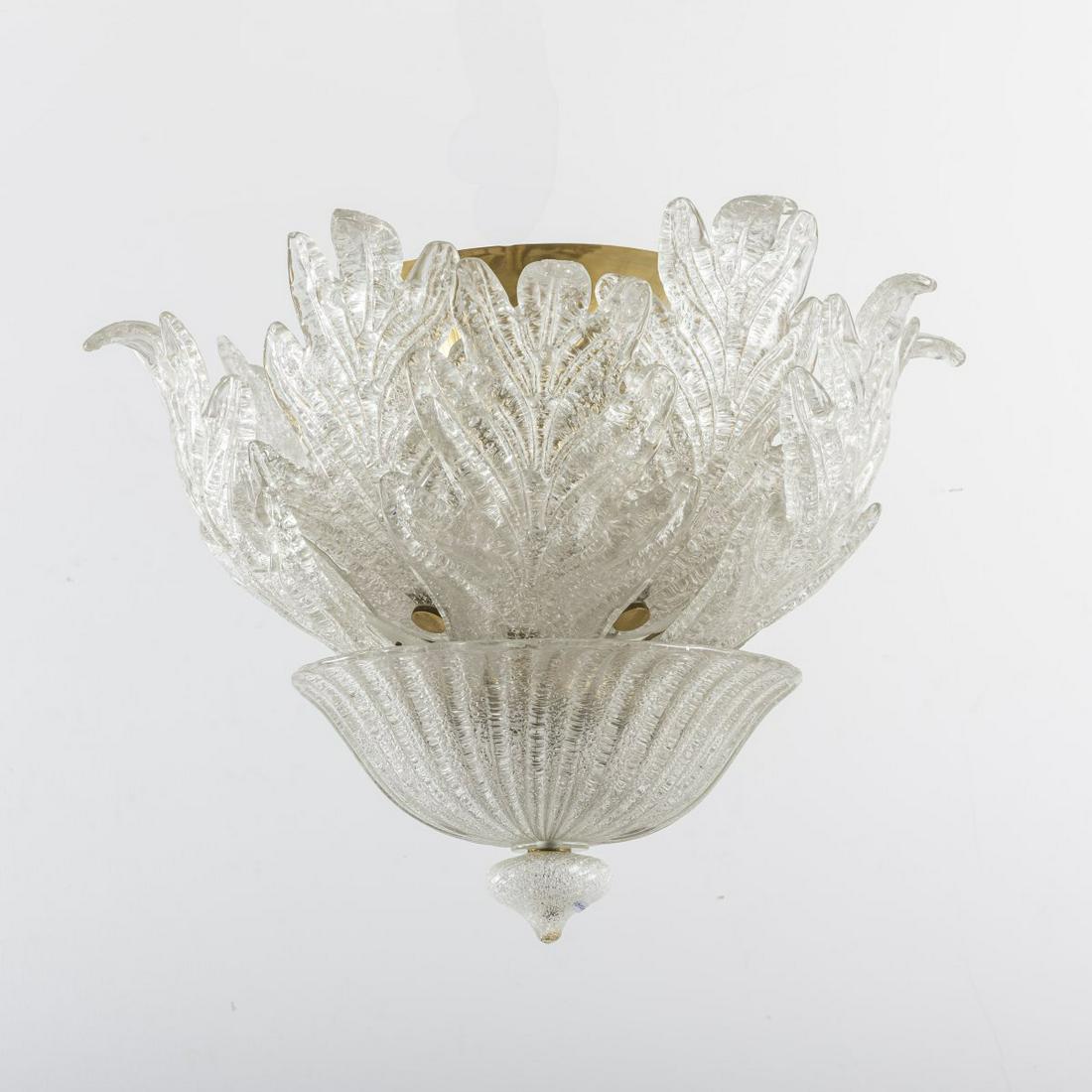 Barovier & Toso, Murano (attr.), Ceiling light and (1 of 5)