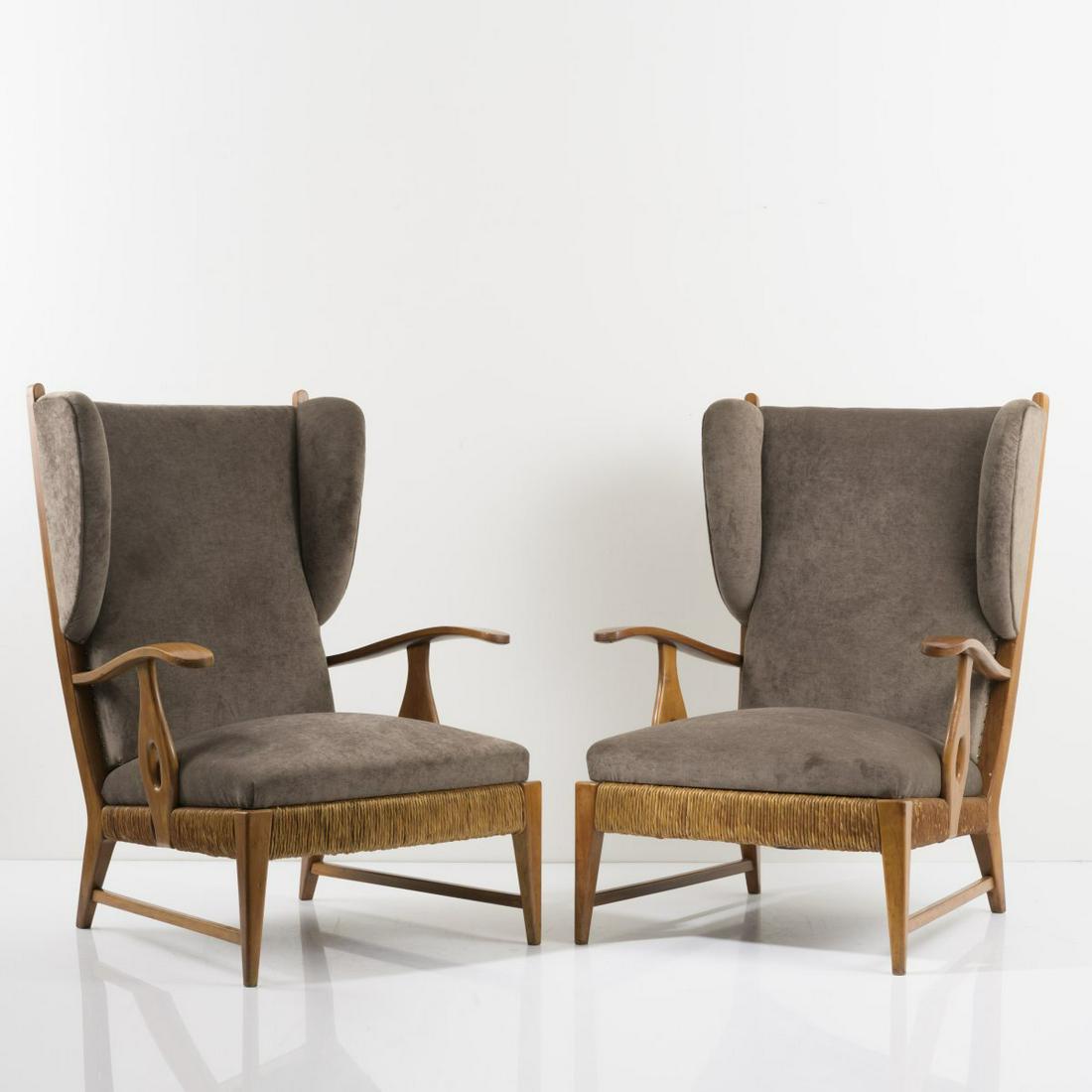 Paolo Buffa, 2 armchairs, c. 1948 (1 of 10)