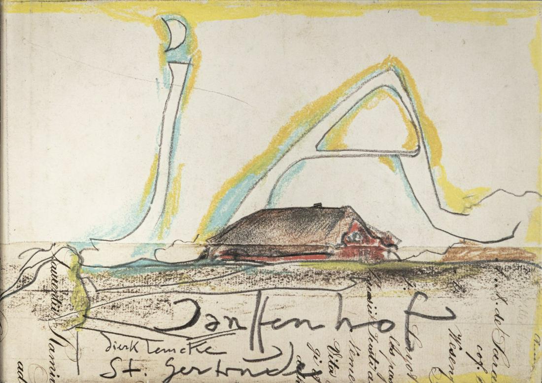 Horst Janssen, Janssenhof, 1983: Horst Janssen, Janssenhof, 1983, Horst Janssen, Janssenhof, Hamburg 1983.,