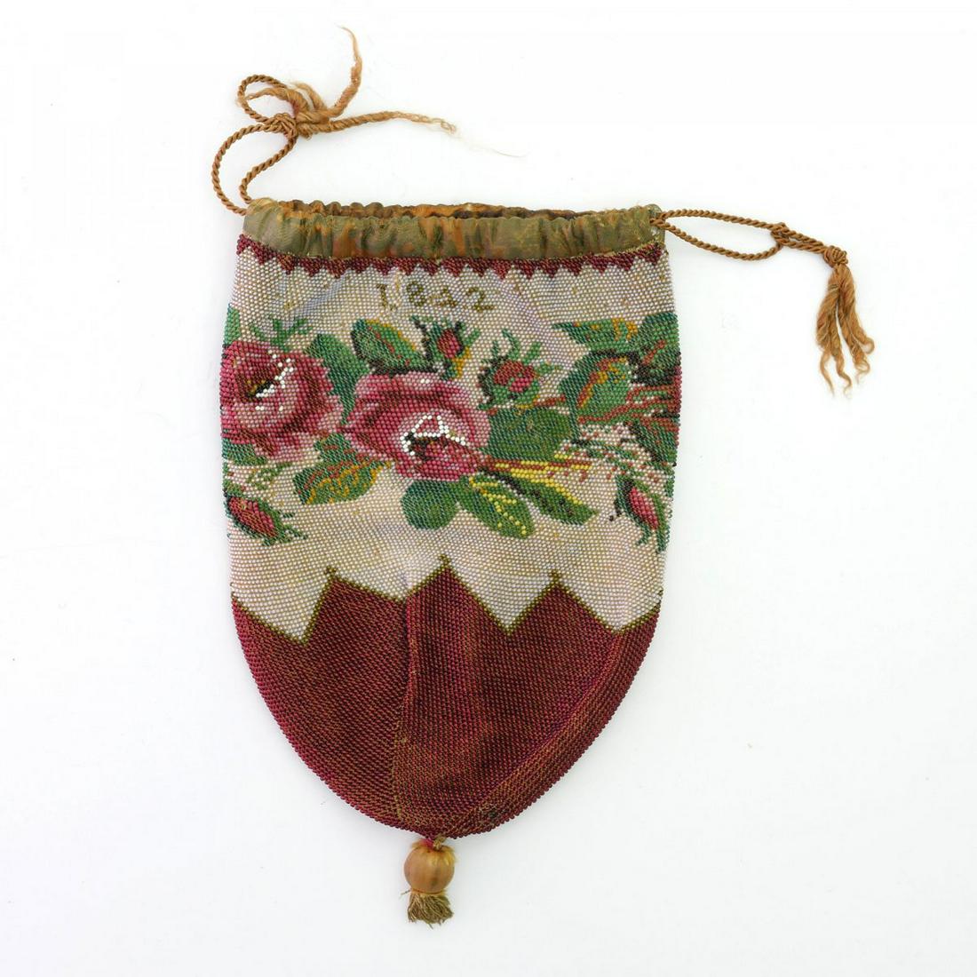 Pouch with roses, 1842 (1 of 3)