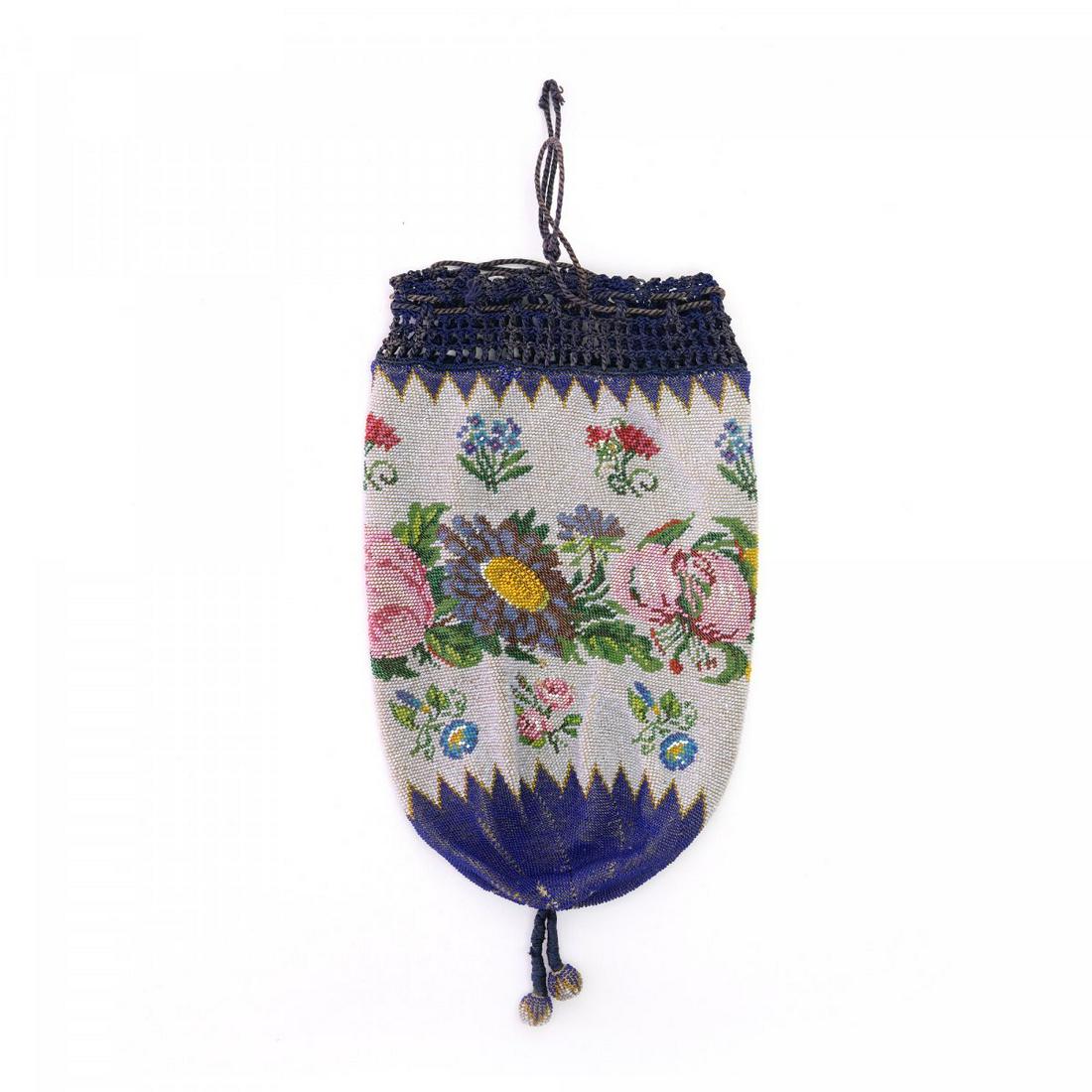 Pouch with floral border, 2nd half of the 19th century (1 of 2)