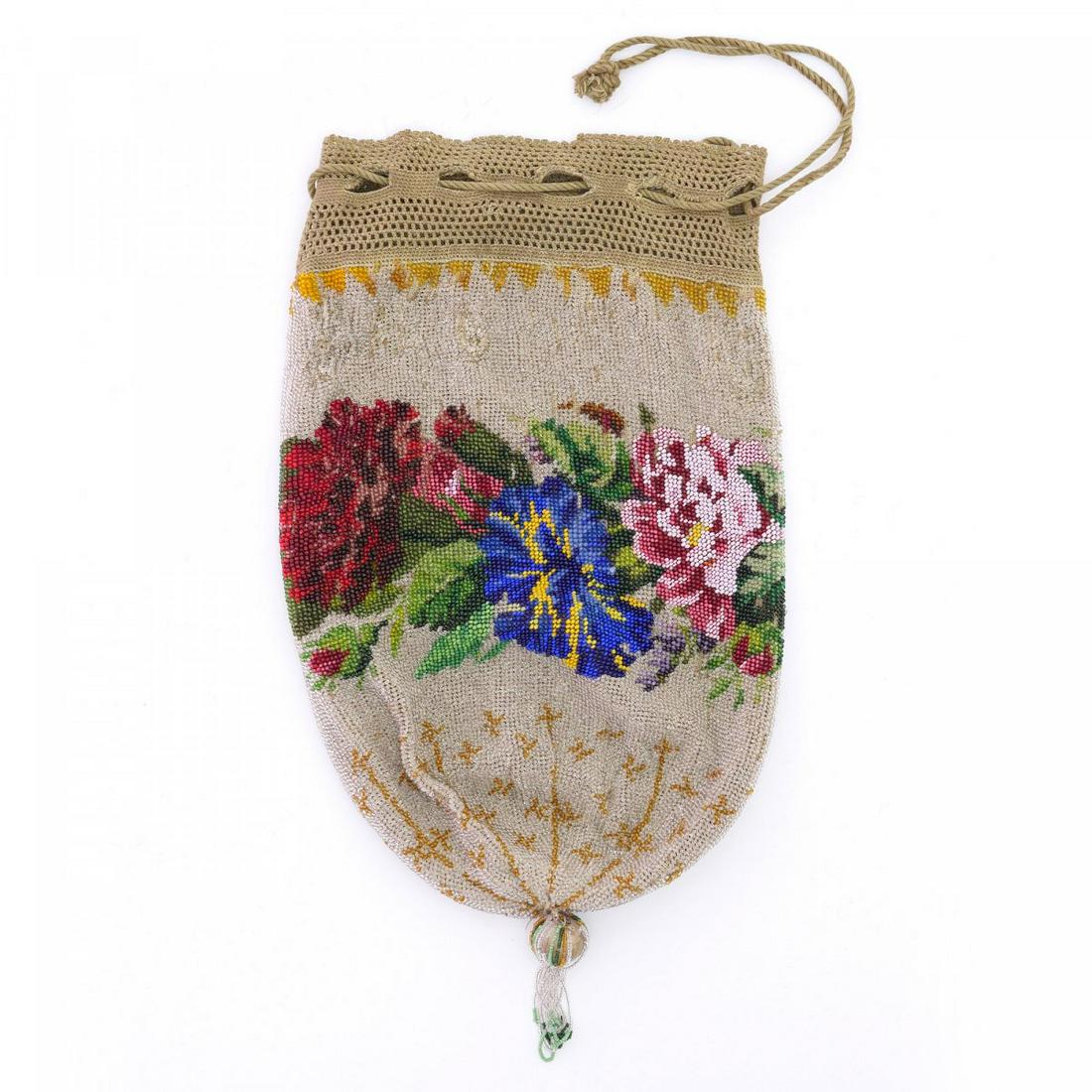Pouch with floral border, 2nd half of the 19th century (1 of 3)