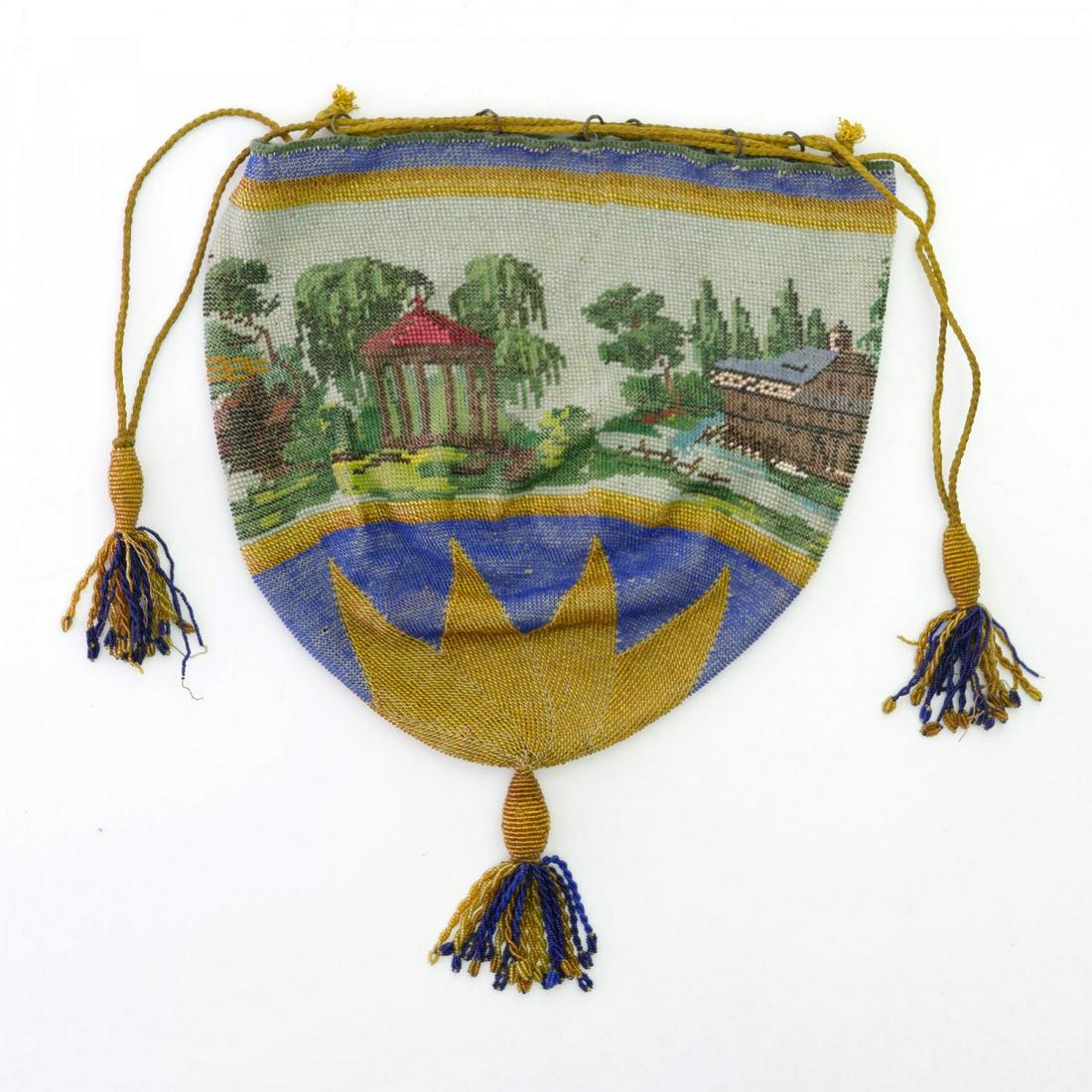 Pouch with landscape scene, 2nd half of the 19th (1 of 2)