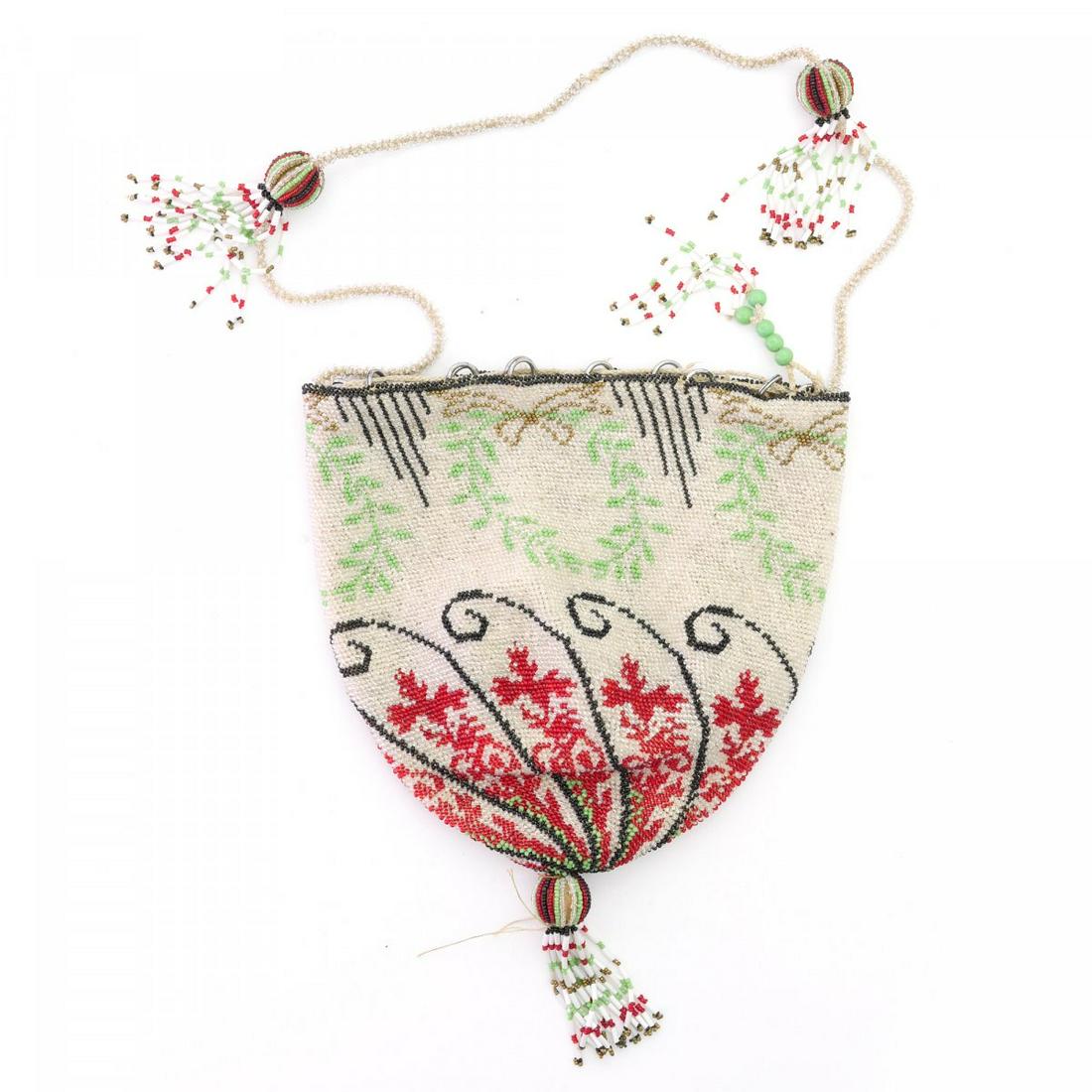 Pouch with laurel wreaths, c. 1910 (1 of 2)