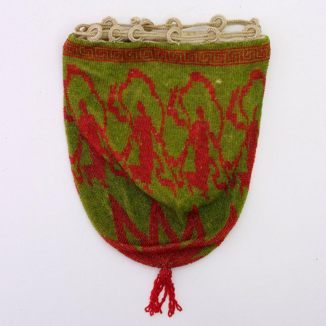 Pouch with dancing figures, c. 1920/30 (1 of 2)