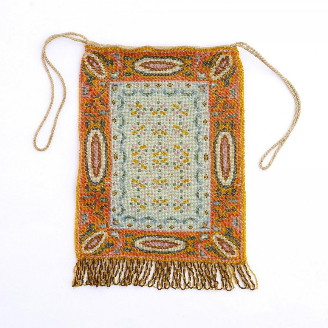 Pouch with carpet pattern, c. 1920 (1 of 2)